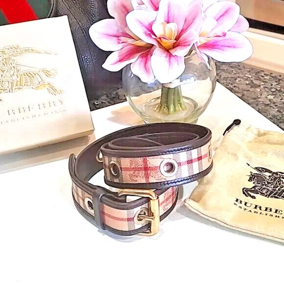 BURBERRY LEATHER BELT 100/40 with ORIGNAL BOX & DUST BAG - Picture 6 of 16